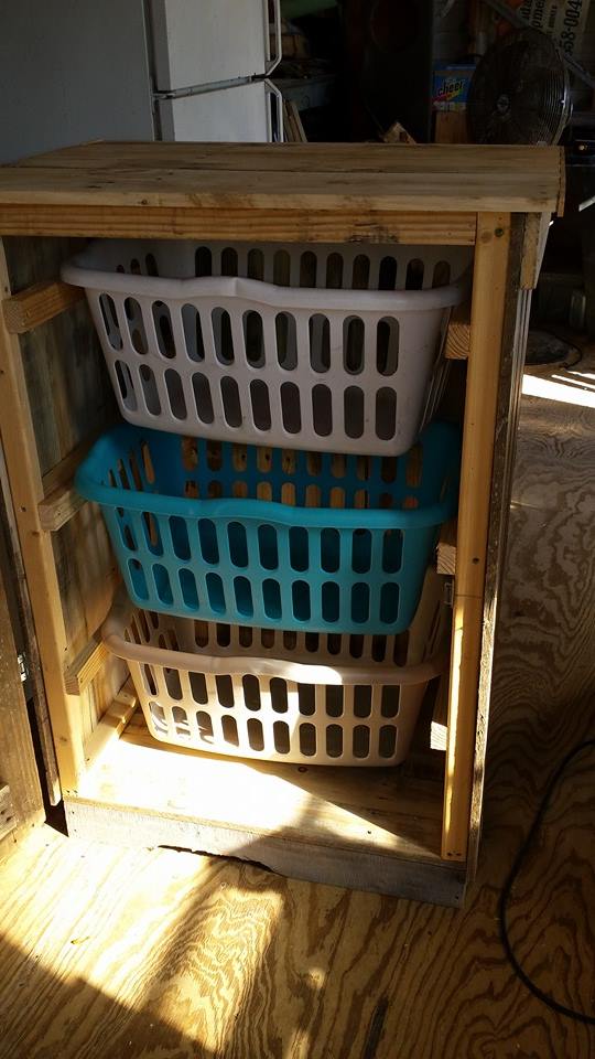 Laundry Basket Cabinet